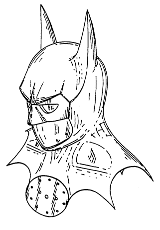 DC Comics Batman Head Design Patent