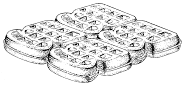 Kelloggs Eggo Waffle Design Patent